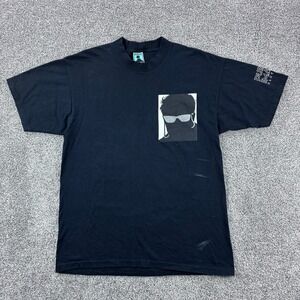 Vintage Public Image Shirt Mens Large Black New Wave‎ Surf Skate Streetwear